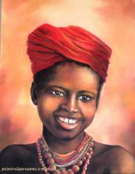 portrait pastel sec petite fille africaine 2.jpg